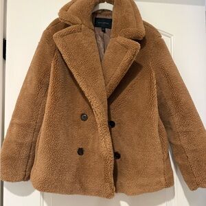 Banana Republic Tan Teddy Coat